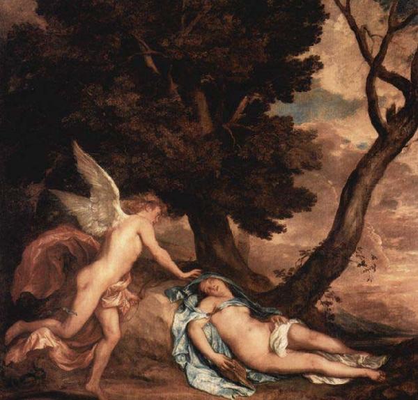 Anthony Van Dyck Amor and Psyche, Spain oil painting art